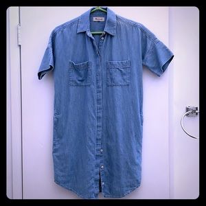 Madewell denim shirt dress